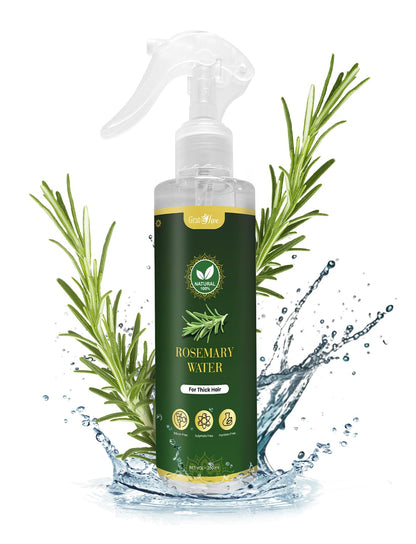 GratiHive Rosemary Hair Spray | 100% Natural Rosemary Water Scalp Revitalizer | Promotes Hair Growth, Reduces Hair Fall, Adds Shine | 200ml